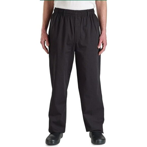 Mercer Culinary M60050BK5X Millennia Unisex Men , Women Cook Pants, Black Size M - Picture 1 of 6